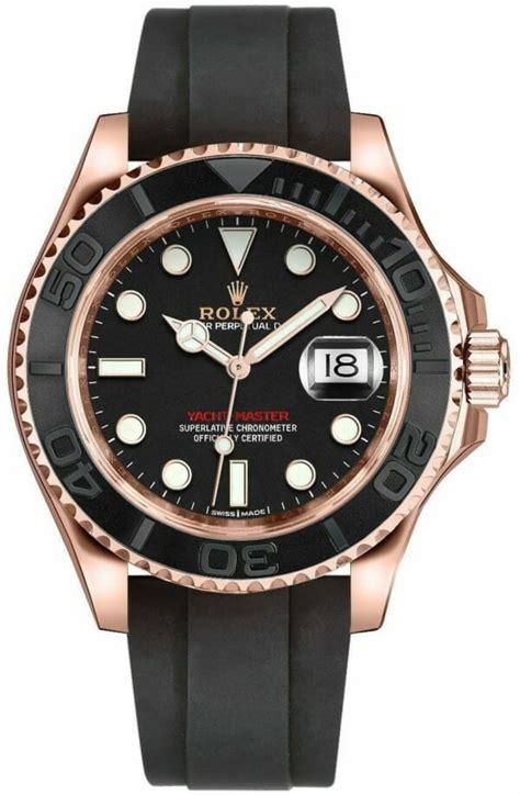 rolex yacht master oro rosa con cinturino caucciu prezzo|Orologio Rolex Yacht.